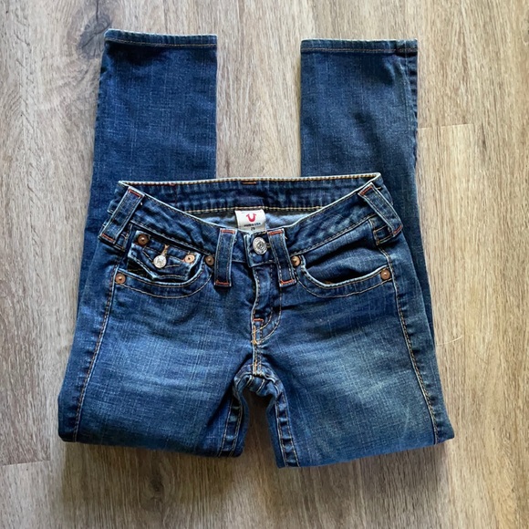 EUC True Religion Julie Skinny Jeans Size 25 - Picture 2 of 10